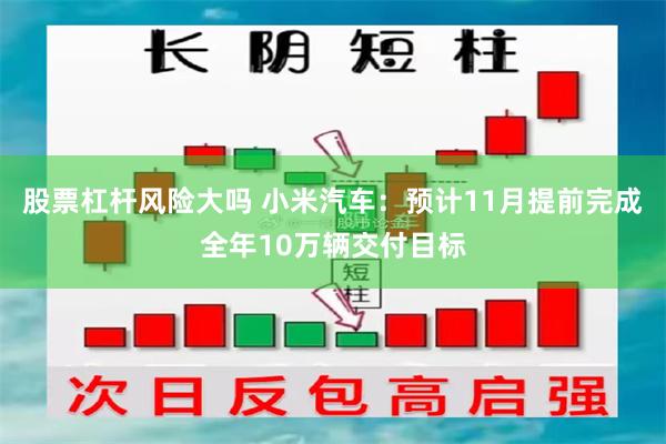 股票杠杆风险大吗 小米汽车：预计11月提前完成全年10万辆交付目标