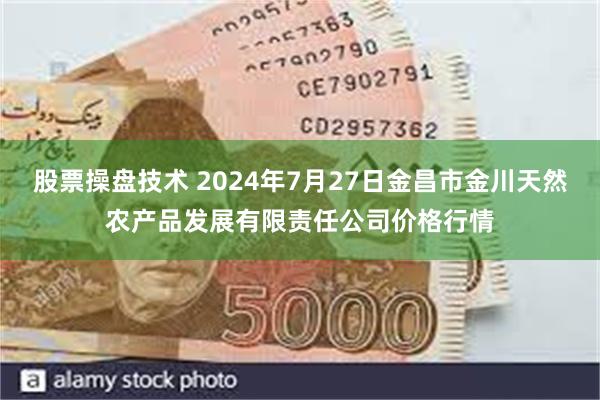 股票操盘技术 2024年7月27日金昌市金川天然农产品发展有限责任公司价格行情