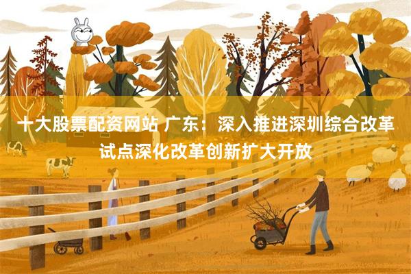 十大股票配资网站 广东：深入推进深圳综合改革试点深化改革创新扩大开放